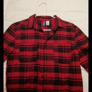 Classic Red & Black Flannel/100% Cotton